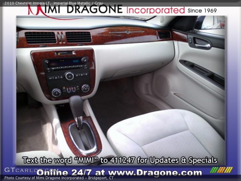 Imperial Blue Metallic / Gray 2010 Chevrolet Impala LT