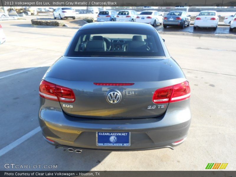 Indium Gray Metallic / Charcoal/Black 2013 Volkswagen Eos Lux