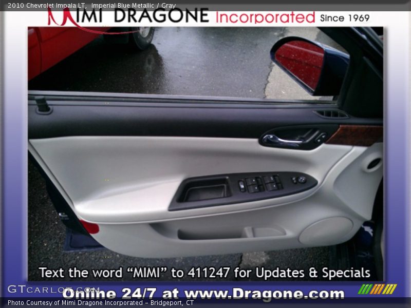 Imperial Blue Metallic / Gray 2010 Chevrolet Impala LT