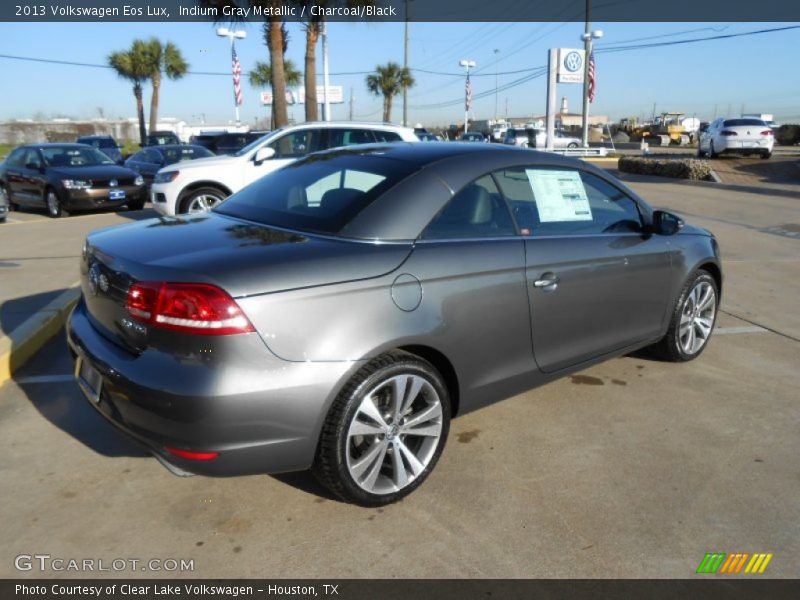 Indium Gray Metallic / Charcoal/Black 2013 Volkswagen Eos Lux