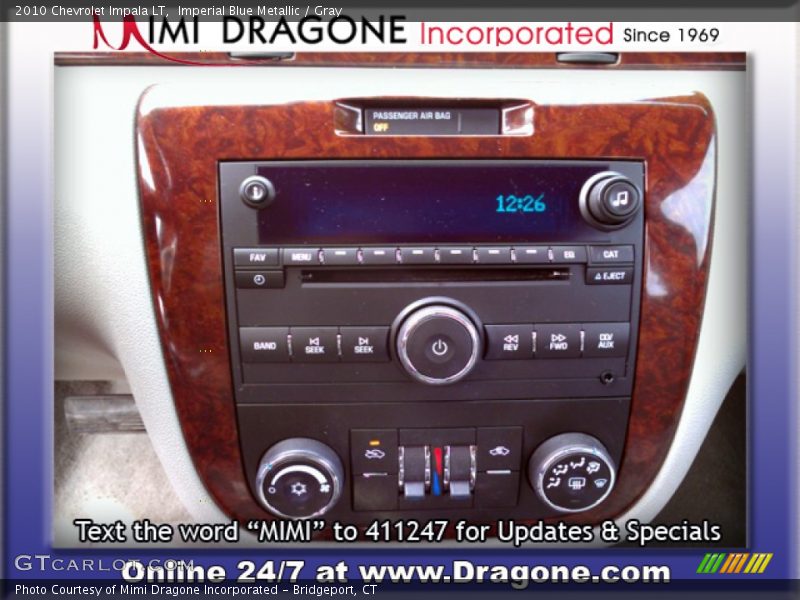 Imperial Blue Metallic / Gray 2010 Chevrolet Impala LT