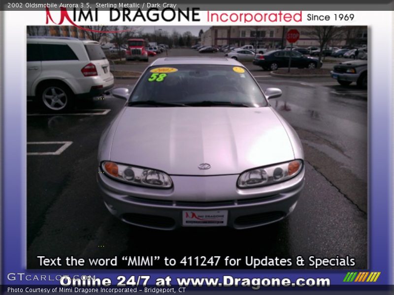 Sterling Metallic / Dark Gray 2002 Oldsmobile Aurora 3.5