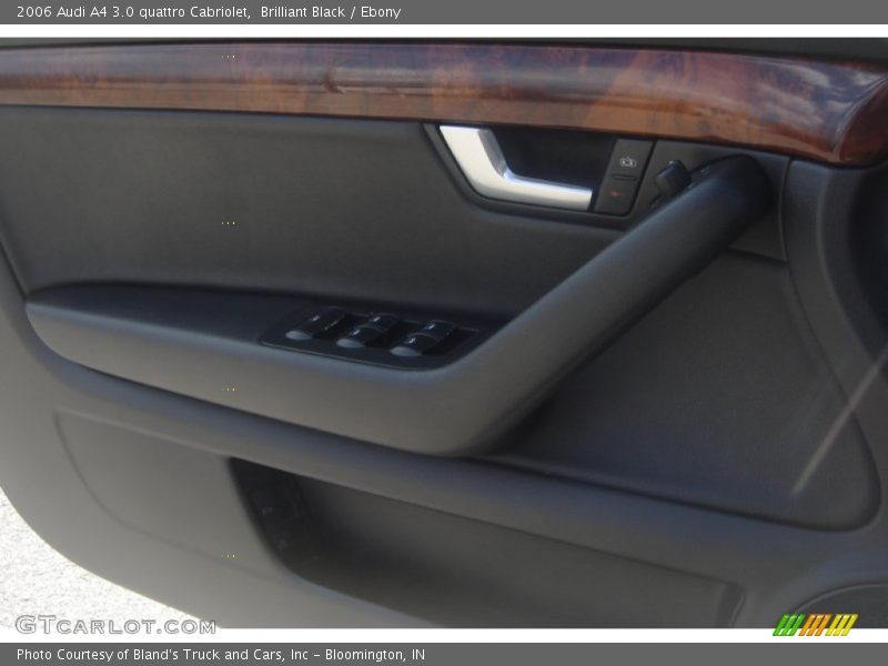 Brilliant Black / Ebony 2006 Audi A4 3.0 quattro Cabriolet