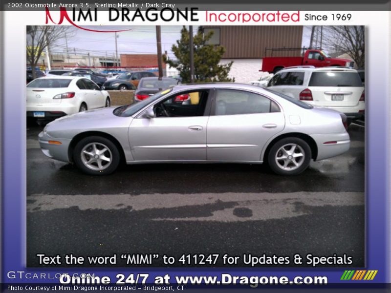 Sterling Metallic / Dark Gray 2002 Oldsmobile Aurora 3.5