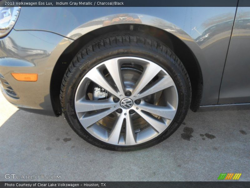 Indium Gray Metallic / Charcoal/Black 2013 Volkswagen Eos Lux