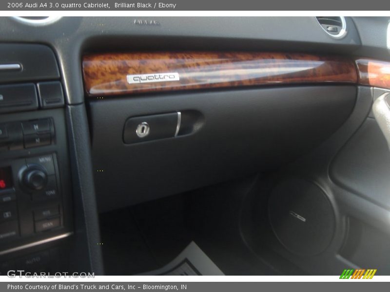 Brilliant Black / Ebony 2006 Audi A4 3.0 quattro Cabriolet