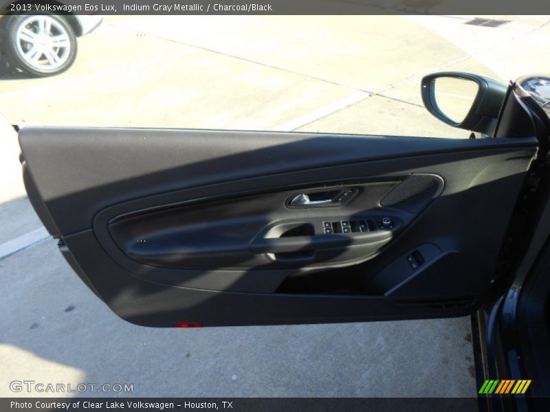 Indium Gray Metallic / Charcoal/Black 2013 Volkswagen Eos Lux