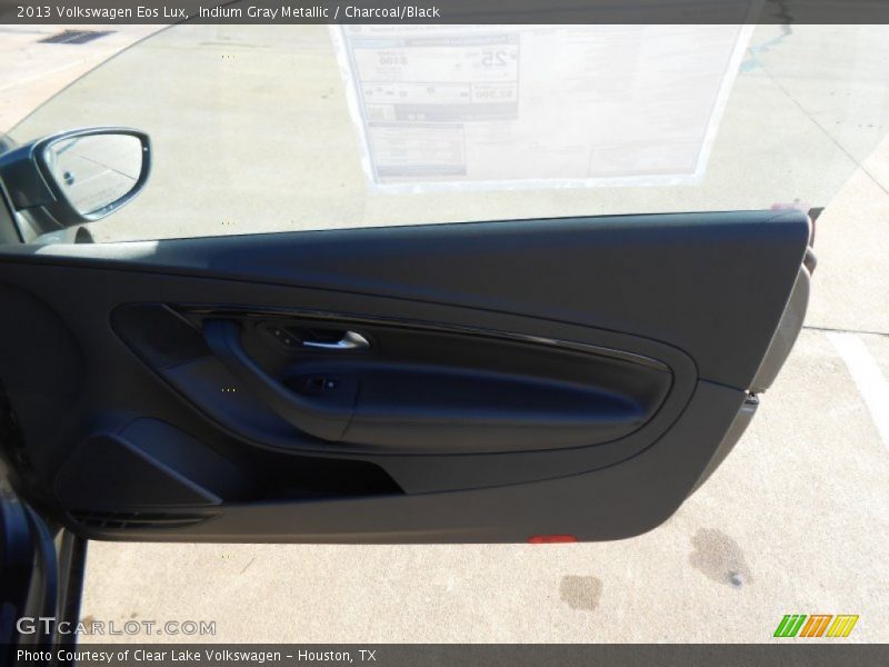 Indium Gray Metallic / Charcoal/Black 2013 Volkswagen Eos Lux