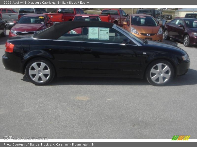 Brilliant Black / Ebony 2006 Audi A4 3.0 quattro Cabriolet