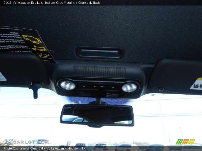 Indium Gray Metallic / Charcoal/Black 2013 Volkswagen Eos Lux