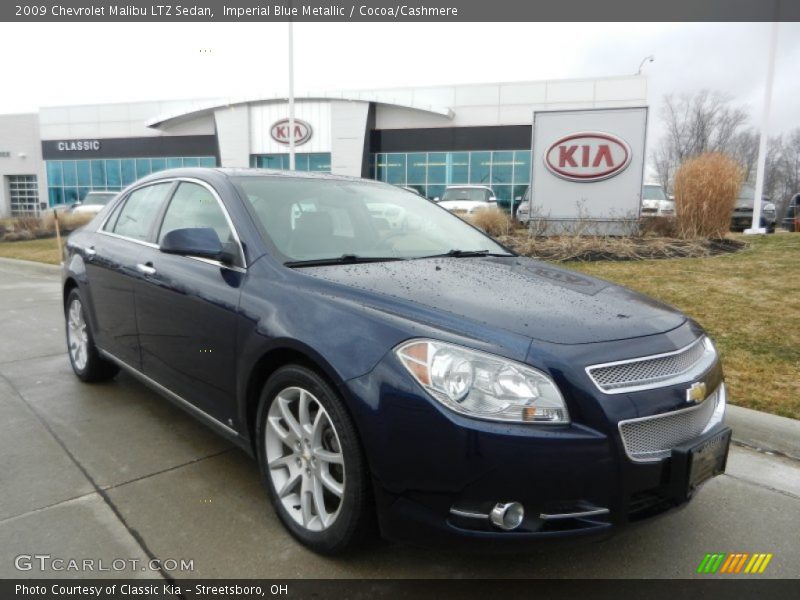 Imperial Blue Metallic / Cocoa/Cashmere 2009 Chevrolet Malibu LTZ Sedan