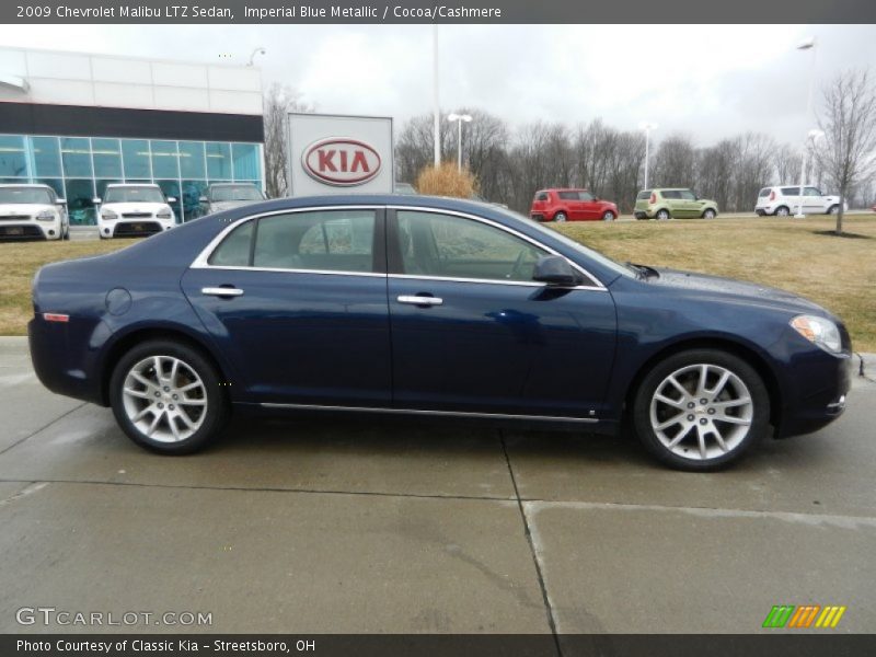 Imperial Blue Metallic / Cocoa/Cashmere 2009 Chevrolet Malibu LTZ Sedan