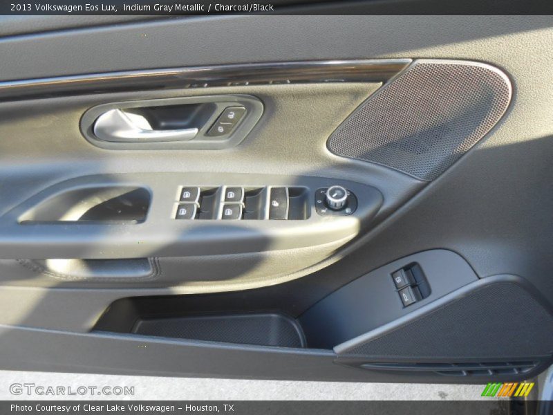 Indium Gray Metallic / Charcoal/Black 2013 Volkswagen Eos Lux