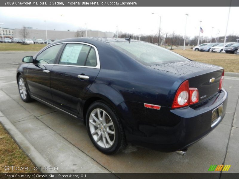 Imperial Blue Metallic / Cocoa/Cashmere 2009 Chevrolet Malibu LTZ Sedan