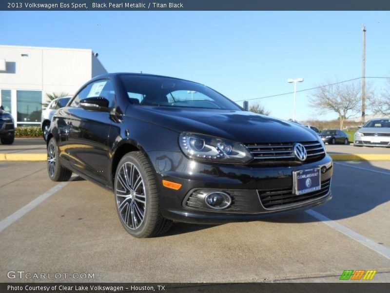 Black Pearl Metallic / Titan Black 2013 Volkswagen Eos Sport