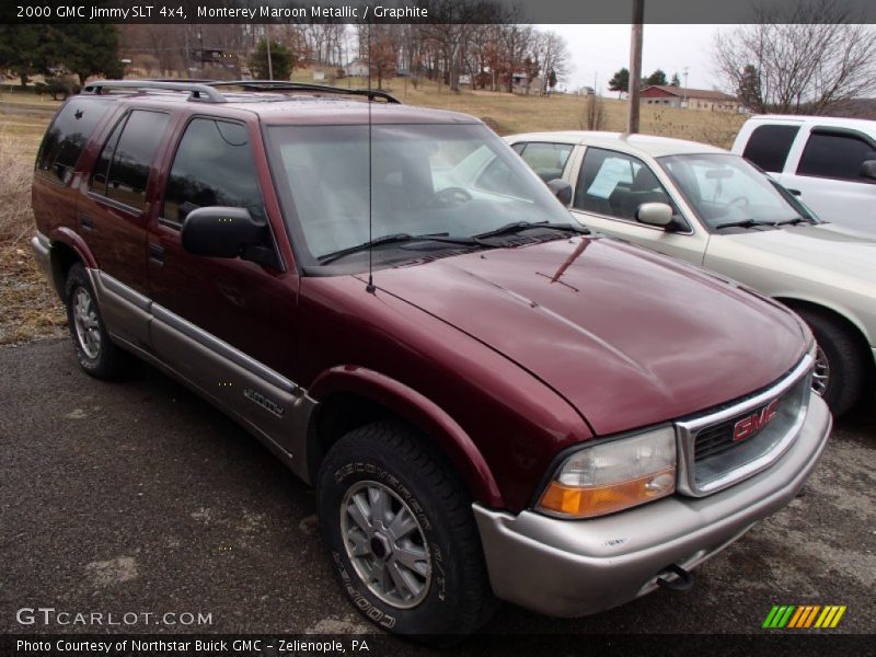 Monterey Maroon Metallic / Graphite 2000 GMC Jimmy SLT 4x4