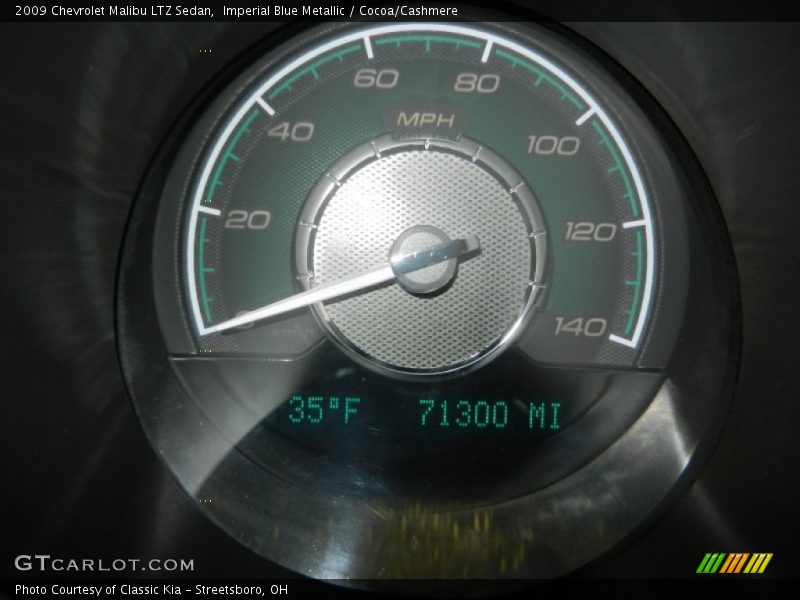 Imperial Blue Metallic / Cocoa/Cashmere 2009 Chevrolet Malibu LTZ Sedan