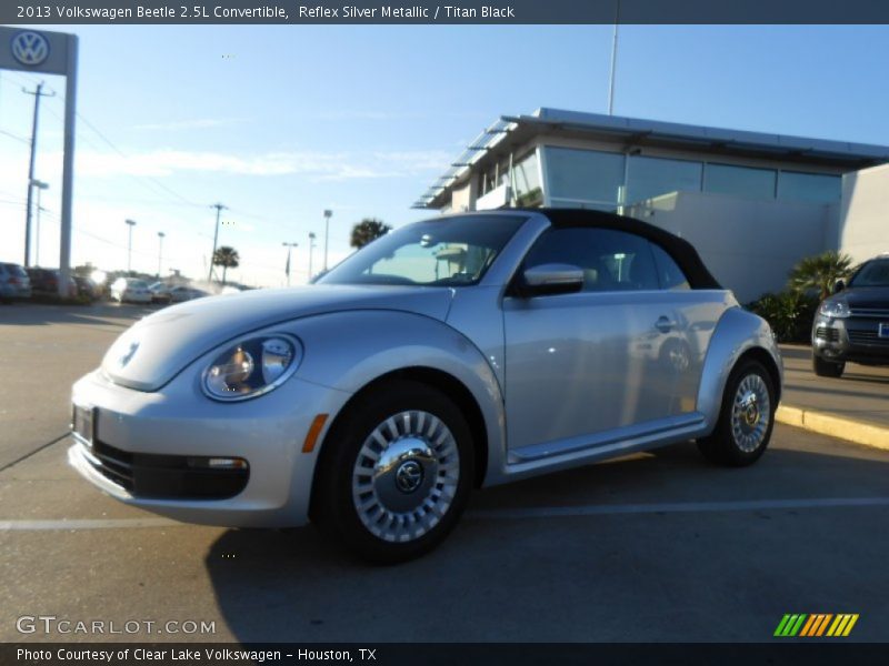 Reflex Silver Metallic / Titan Black 2013 Volkswagen Beetle 2.5L Convertible