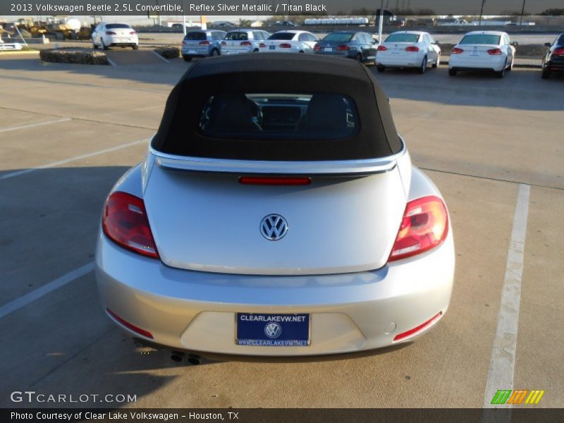 Reflex Silver Metallic / Titan Black 2013 Volkswagen Beetle 2.5L Convertible
