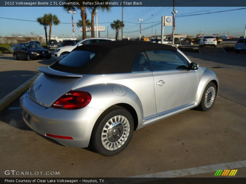 Reflex Silver Metallic / Titan Black 2013 Volkswagen Beetle 2.5L Convertible
