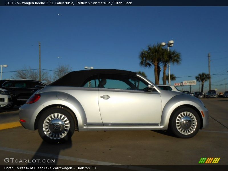 Reflex Silver Metallic / Titan Black 2013 Volkswagen Beetle 2.5L Convertible