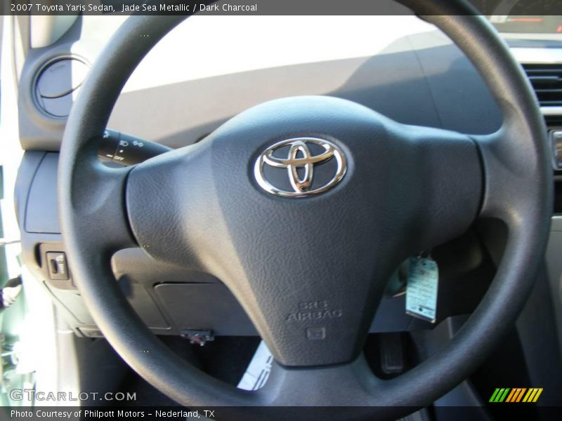 Jade Sea Metallic / Dark Charcoal 2007 Toyota Yaris Sedan