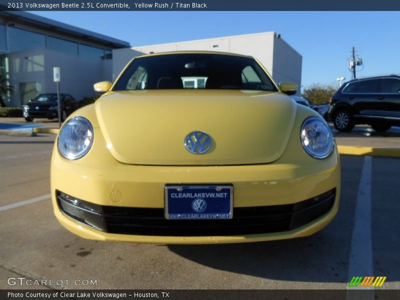 Yellow Rush / Titan Black 2013 Volkswagen Beetle 2.5L Convertible
