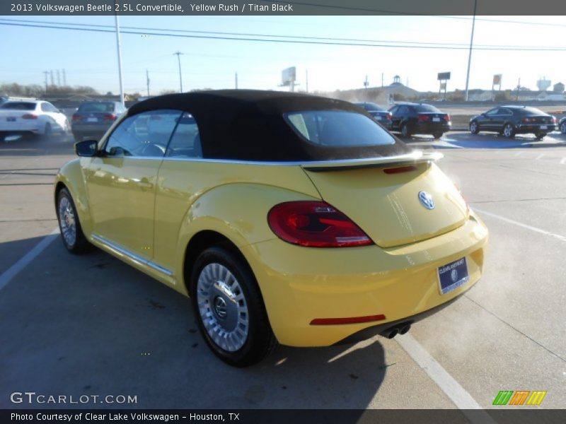 Yellow Rush / Titan Black 2013 Volkswagen Beetle 2.5L Convertible