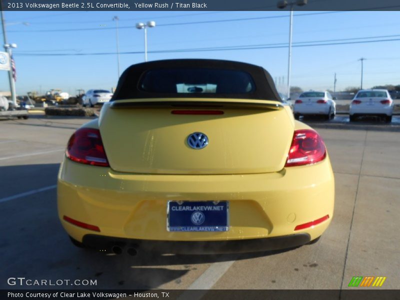 Yellow Rush / Titan Black 2013 Volkswagen Beetle 2.5L Convertible