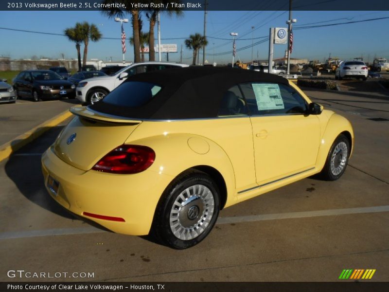 Yellow Rush / Titan Black 2013 Volkswagen Beetle 2.5L Convertible