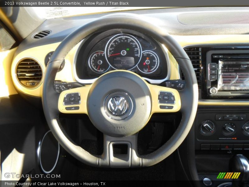 Yellow Rush / Titan Black 2013 Volkswagen Beetle 2.5L Convertible
