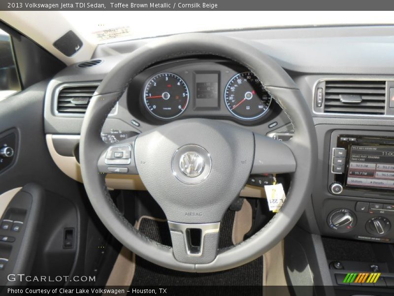 Toffee Brown Metallic / Cornsilk Beige 2013 Volkswagen Jetta TDI Sedan