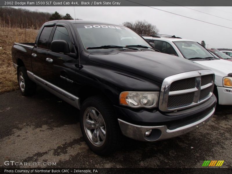 Black / Dark Slate Gray 2002 Dodge Ram 1500 SLT Quad Cab 4x4