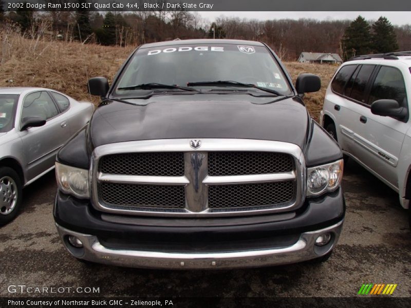 Black / Dark Slate Gray 2002 Dodge Ram 1500 SLT Quad Cab 4x4