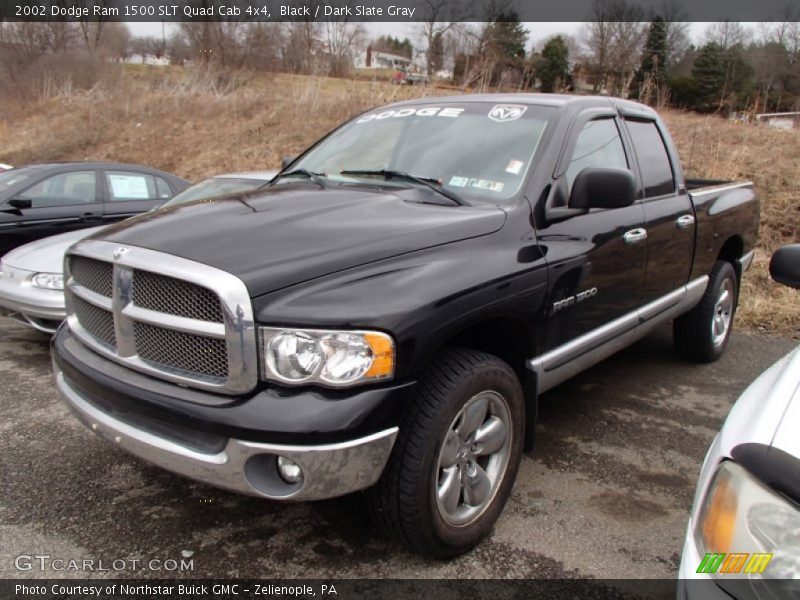 Black / Dark Slate Gray 2002 Dodge Ram 1500 SLT Quad Cab 4x4