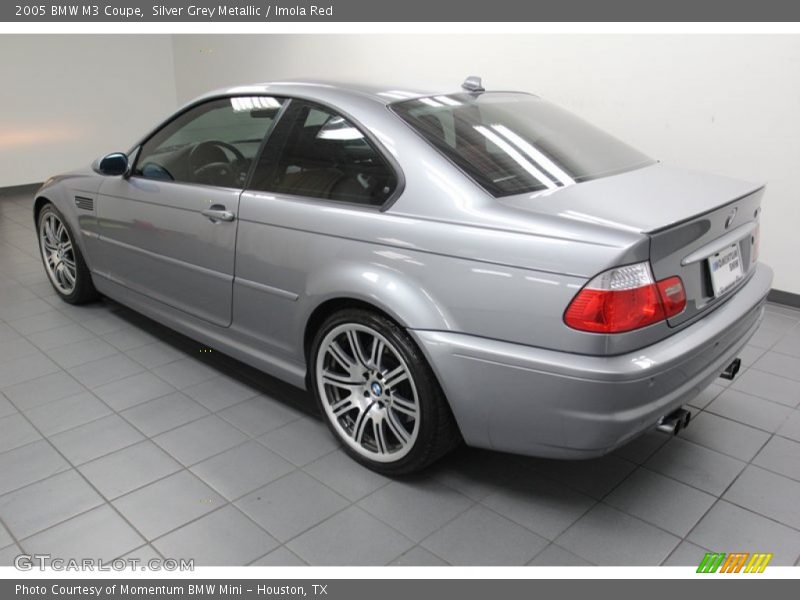 Silver Grey Metallic / Imola Red 2005 BMW M3 Coupe