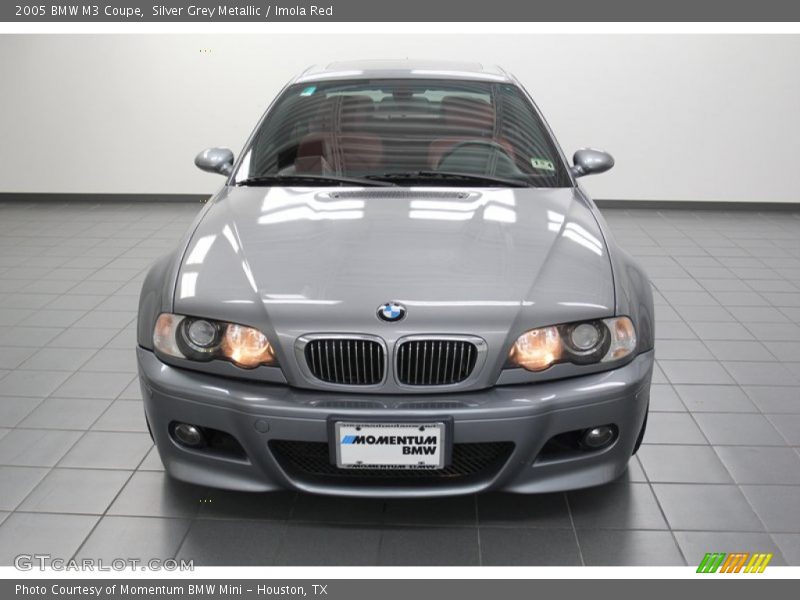 Silver Grey Metallic / Imola Red 2005 BMW M3 Coupe