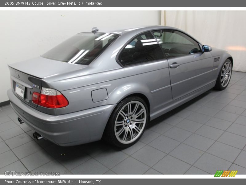 Silver Grey Metallic / Imola Red 2005 BMW M3 Coupe