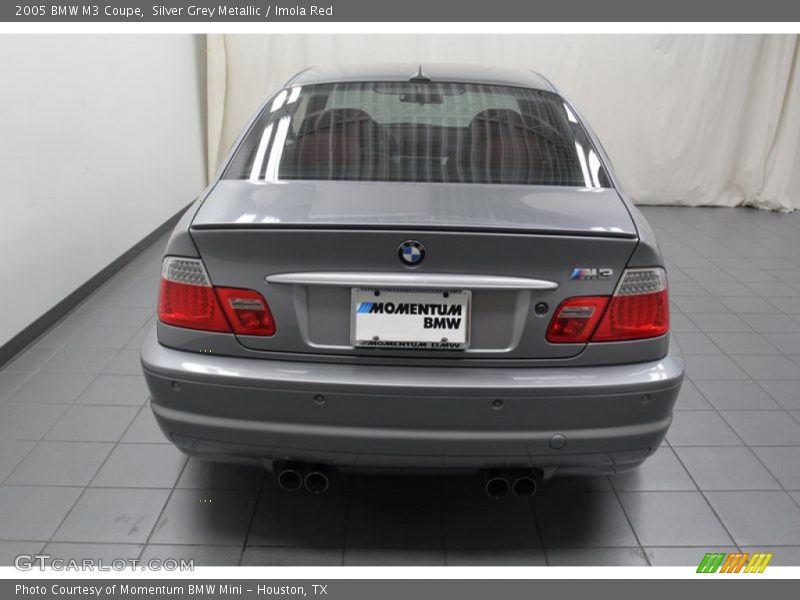 Silver Grey Metallic / Imola Red 2005 BMW M3 Coupe