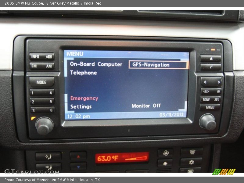 Silver Grey Metallic / Imola Red 2005 BMW M3 Coupe