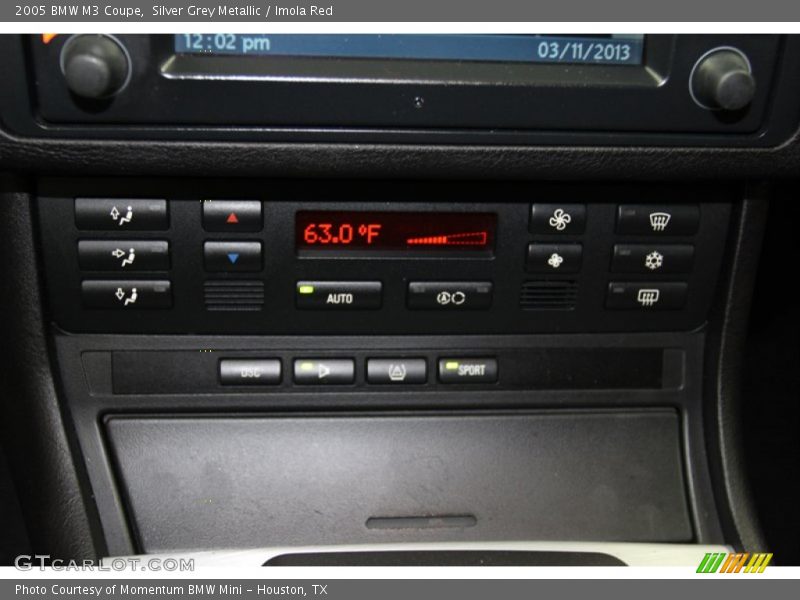 Silver Grey Metallic / Imola Red 2005 BMW M3 Coupe