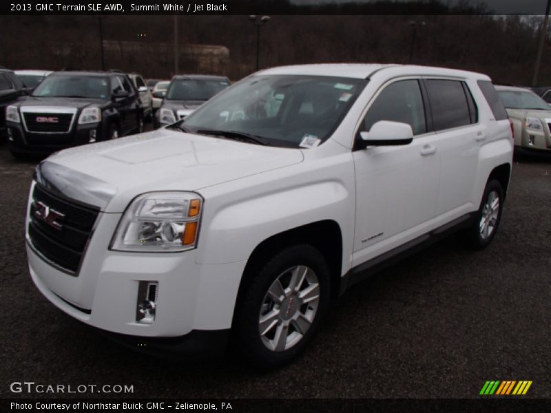 Summit White / Jet Black 2013 GMC Terrain SLE AWD