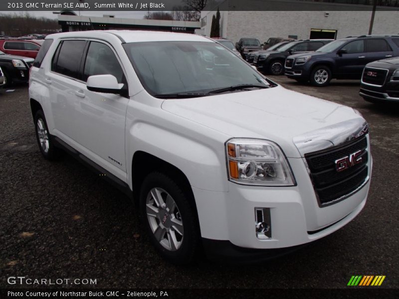 Summit White / Jet Black 2013 GMC Terrain SLE AWD