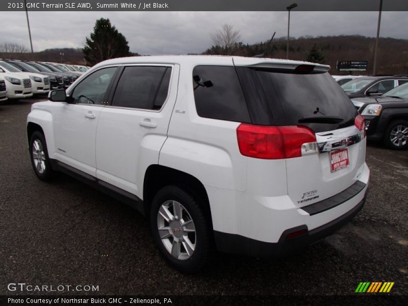 Summit White / Jet Black 2013 GMC Terrain SLE AWD
