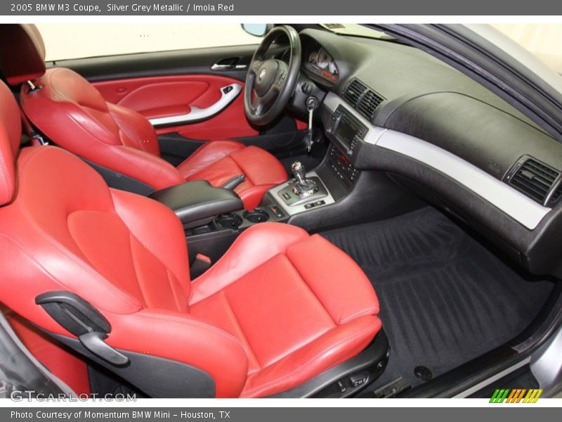 Silver Grey Metallic / Imola Red 2005 BMW M3 Coupe