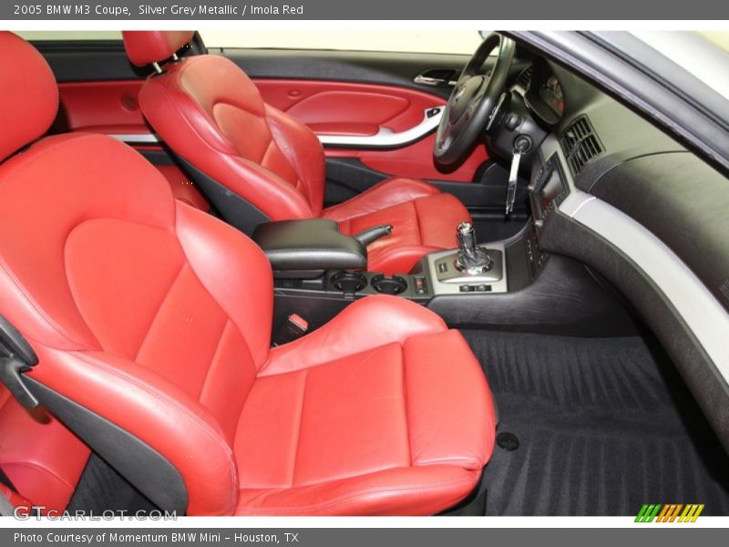 Silver Grey Metallic / Imola Red 2005 BMW M3 Coupe