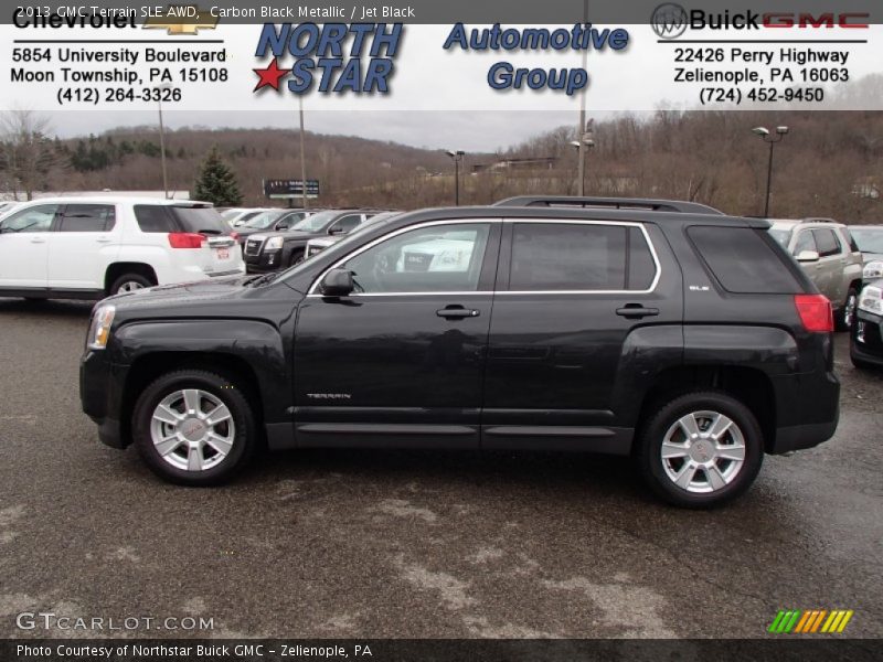 Carbon Black Metallic / Jet Black 2013 GMC Terrain SLE AWD
