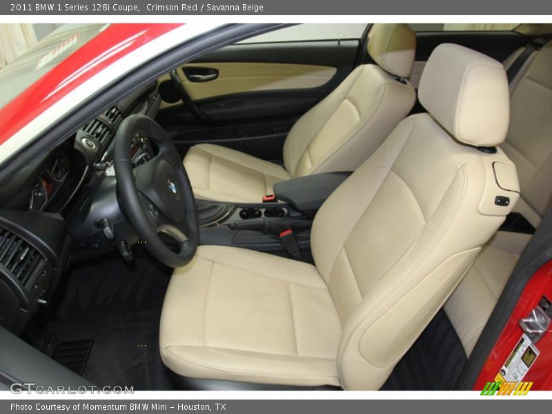  2011 1 Series 128i Coupe Savanna Beige Interior