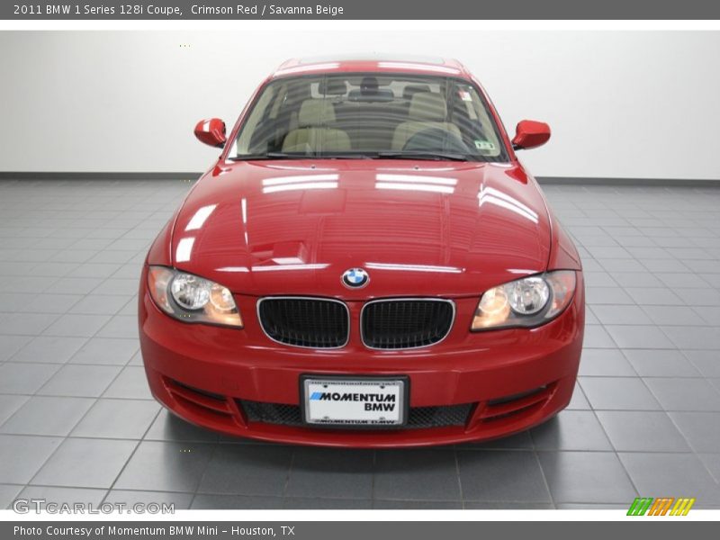 Crimson Red / Savanna Beige 2011 BMW 1 Series 128i Coupe