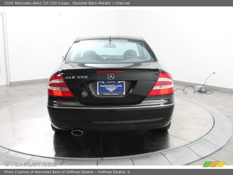 Obsidian Black Metallic / Charcoal 2005 Mercedes-Benz CLK 500 Coupe